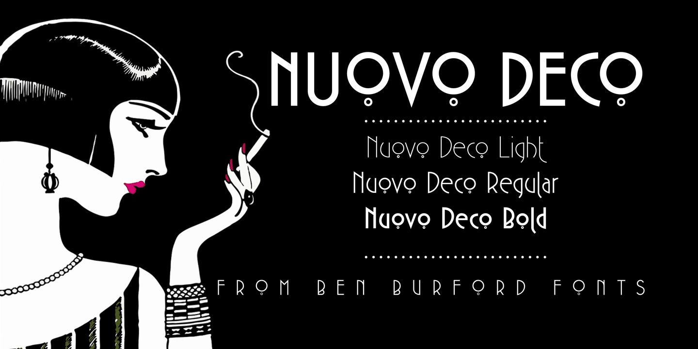 Шрифт Nuovo Deco